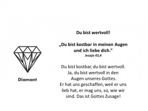 Diamant Symbol für Rohstoff