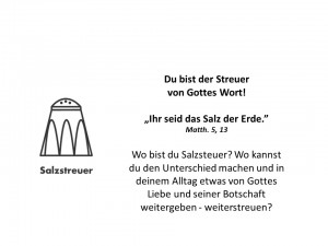 Salzstreuer Symbol für Rohstoff
